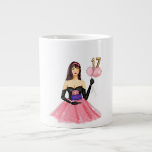 Alles Gute zum 17. Geburtstag Jumbo-Tasse