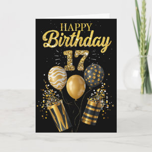 Alles Gute zum 17. Geburtstag Karte