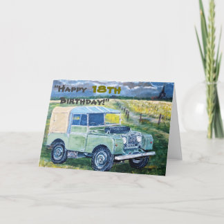 "Alles Gute zum 18. Geburtstag!" Karte