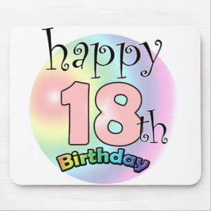 Alles Gute zum 18. Geburtstag (Rose) Mousepad