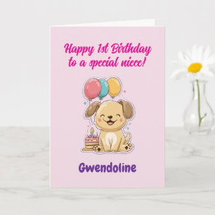 Alles Gute zum 1. Geburtstag für eine besondere Ni Karte