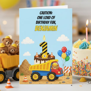 Alles Gute zum 1. Geburtstag Personalisierter Kipp Karte