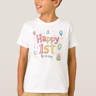 Alles Gute zum 1. Geburtstag – Süße Geburtstagskar T-Shirt