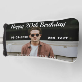 Alles Gute zum 20. Geburtstag einfaches Foto hinzu Golf Headcover