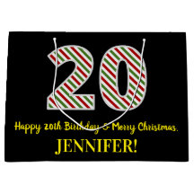 Alles Gute zum 20. Geburtstag & Frohe Weihnachten,