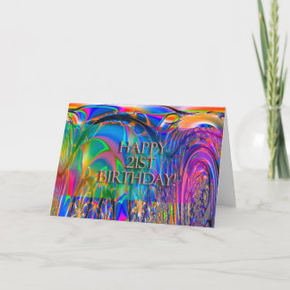 Alles Gute zum 21. Geburtstag! Karte