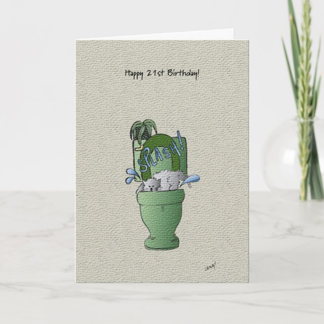 Alles Gute zum 21. Geburtstag! Karte (Vorderseite)