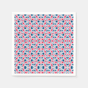Alles Gute zum 250. Geburtstag, Amerika! Blumiges  Serviette