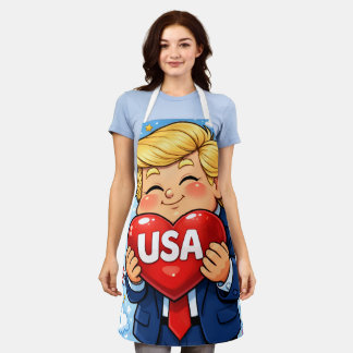 Alles Gute zum 250. Jubiläum Trump liebt USA Schürze