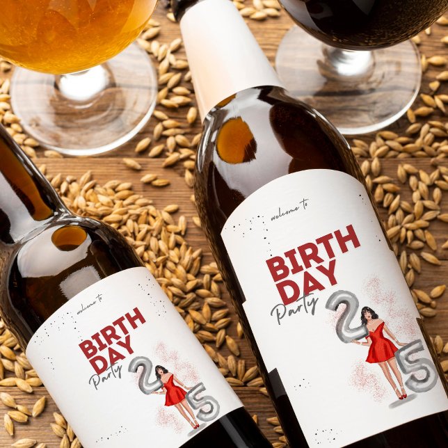 Alles Gute zum 25. Geburtstag, Abbildung Weinetikett (Von Creator hochgeladen)