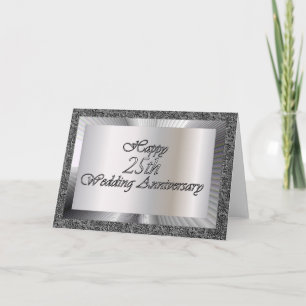 Alles Gute zum 25. Hochzeitstag Karte