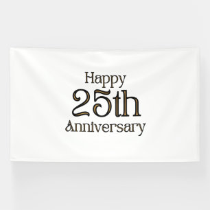 Alles Gute zum 25. Jubiläum 6x10 Vinyl Banner