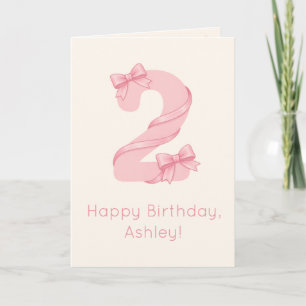 Alles Gute zum 2. Geburtstag Personalisierte Baby Karte