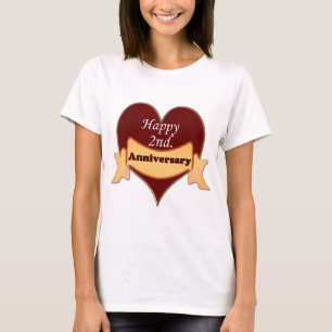 Alles Gute zum 2. Jahrestag T-Shirt