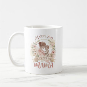 Alles Gute zum 2. Muttertag Mama für Männer Frauen Kaffeetasse