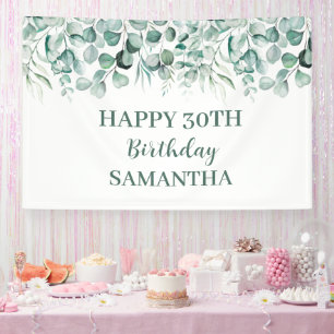 Alles Gute zum 30. Geburtstag Eukalyptus Botanisch Banner
