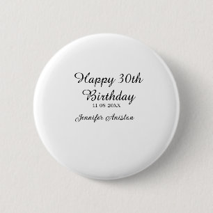 Alles Gute zum 30. Geburtstag hinzufügen Name Datu Button