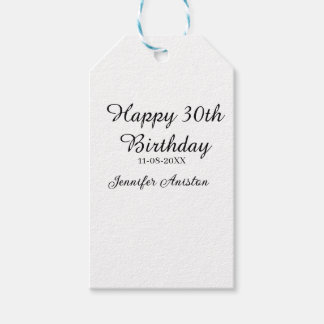 Alles Gute zum 30. Geburtstag hinzufügen Name Datu Geschenkanhänger