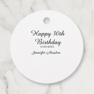 Alles Gute zum 30. Geburtstag hinzufügen Name Datu Geschenkanhänger