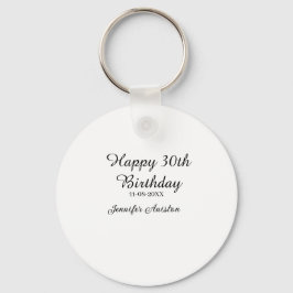 Alles Gute zum 30. Geburtstag hinzufügen Name Datu Schlüsselanhänger