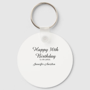 Alles Gute zum 30. Geburtstag hinzufügen Name Datu Schlüsselanhänger