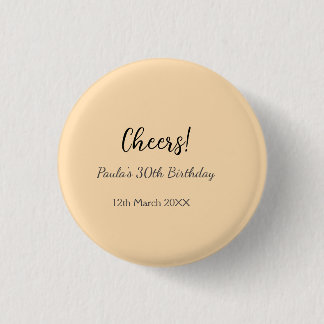 Alles Gute zum 30. Geburtstag Name Datum einfach m Button