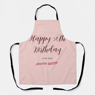 Alles Gute zum 30. Geburtstag Name Datum stilvoll Schürze