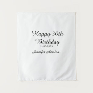 Alles Gute zum 30. Geburtstag Name Datum stilvoll  Wandteppich