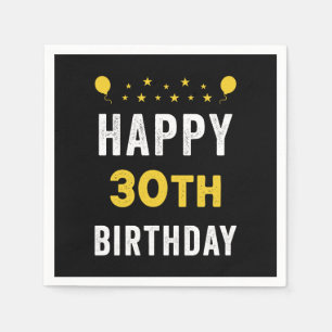 Alles Gute zum 30. Geburtstag Tricenarian Feierpar Serviette
