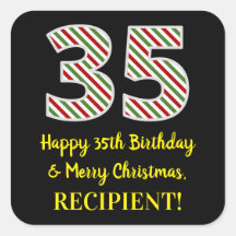 Alles Gute zum 35. Geburtstag & Frohe Weihnachten,