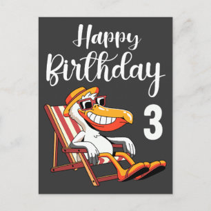 Alles Gute zum 3. Geburtstag Postkarte