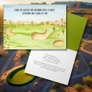Alles Gute zum 40. Geburtstag Desert Golf Course W Karte