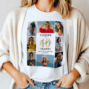 Alles Gute zum 40. Geburtstag Foto-Collage T-Shirt
