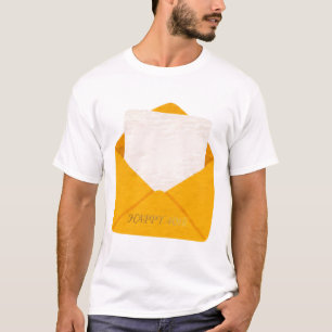 Alles Gute zum 40. Geburtstag Gold Umschlag Leere T-Shirt