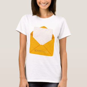 Alles Gute zum 40. Geburtstag Gold Umschlag Leere T-Shirt