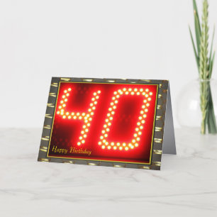 Alles Gute zum 40. Geburtstag Karte