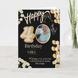 Alles Gute zum 40. Geburtstag Karte
