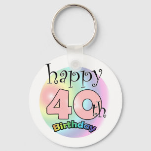 Alles Gute zum 40. Geburtstag (Rose) Schlüsselanhänger