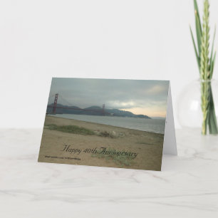 Alles Gute zum 40. Jahrestag Karte