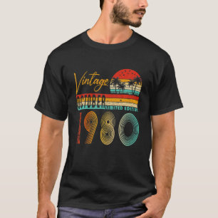 Alles Gute zum 41. Geburtstag Vintage Oktober 1980 T-Shirt