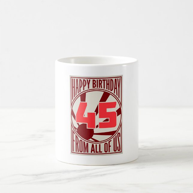 Alles Gute zum 45. Geburtstag Kaffeetasse (Von Creator hochgeladen)