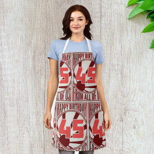 Alles Gute zum 45. Geburtstag Schürze