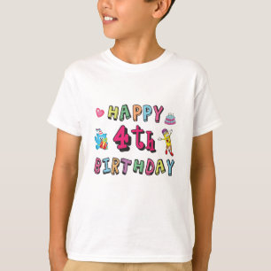 Alles Gute zum 4. Geburtstag 4 Jahre Geburtstagswü T-Shirt