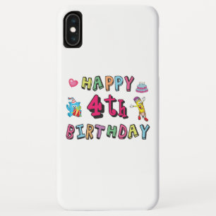 Alles Gute zum 4. Geburtstag. 4 Jahre täglich. Case-Mate iPhone Hülle
