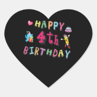Alles Gute zum 4. Geburtstag. 4 Jahre täglich.