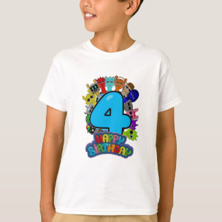 Alles Gute zum 4. Geburtstag Sprunki - Simon Oren  T-Shirt
