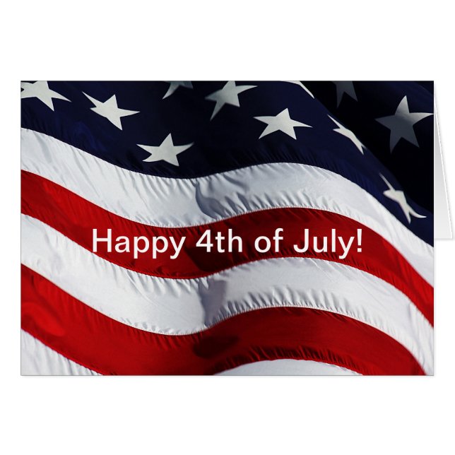 Alles Gute zum 4. Juli! Anpassbare amerikanische F (Vorderseite (Horizontal))