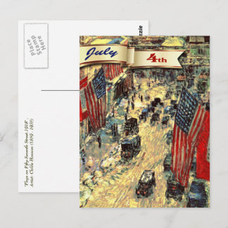 Alles Gute zum 4. Juli. Fine Art Postcard Postkarte