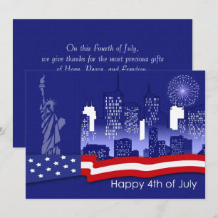 Alles Gute zum 4. Juli. Patriotische benutzerdefin Karte