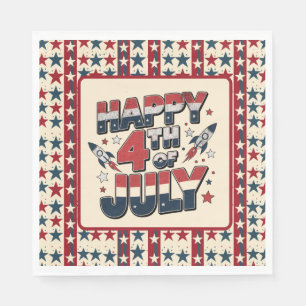 Alles Gute zum 4. Juli Serviette